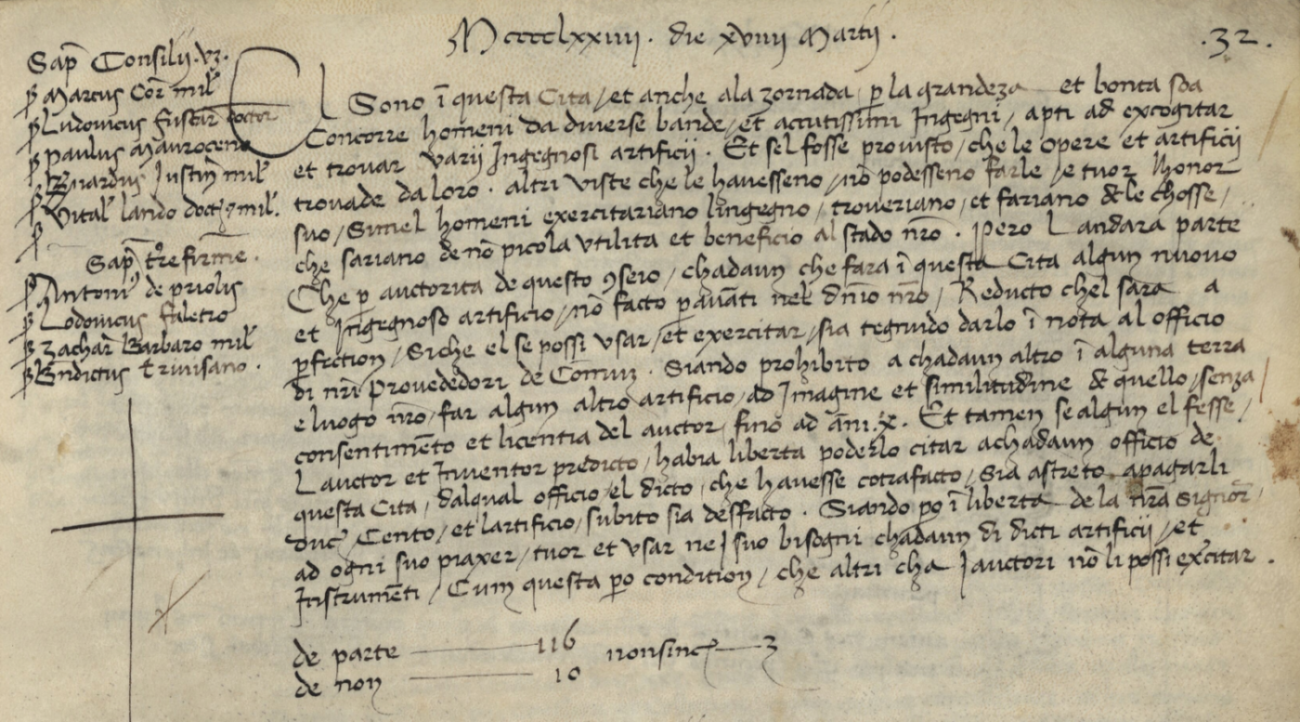 From Renaissance to First Industrial Revolution: Patent Law in the Making